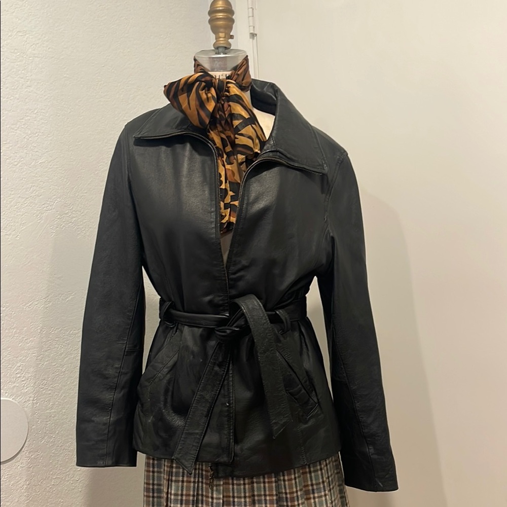 Women's Black Leather Jacket